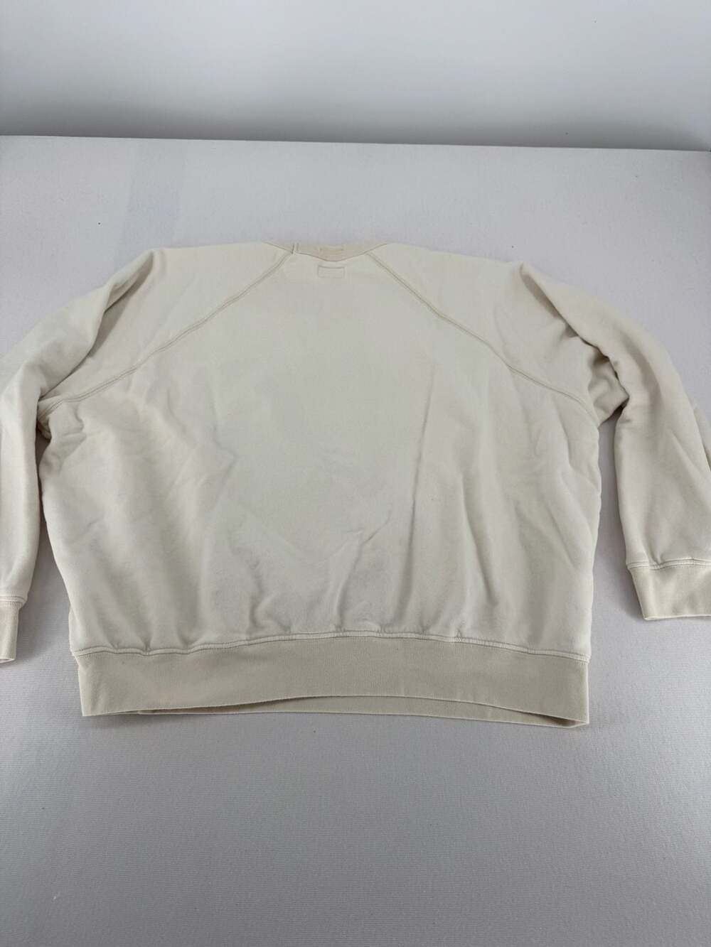 MOTHER Don't Step On The Wildflowers Graphic Sweatshirt Off White - Picture 9 of 10